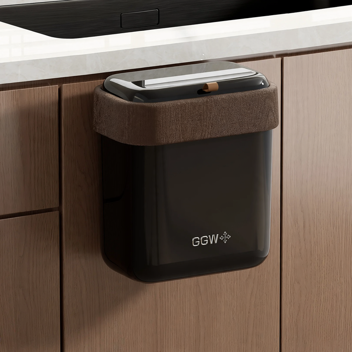 Wall-mounted waste container with lid, 12 L