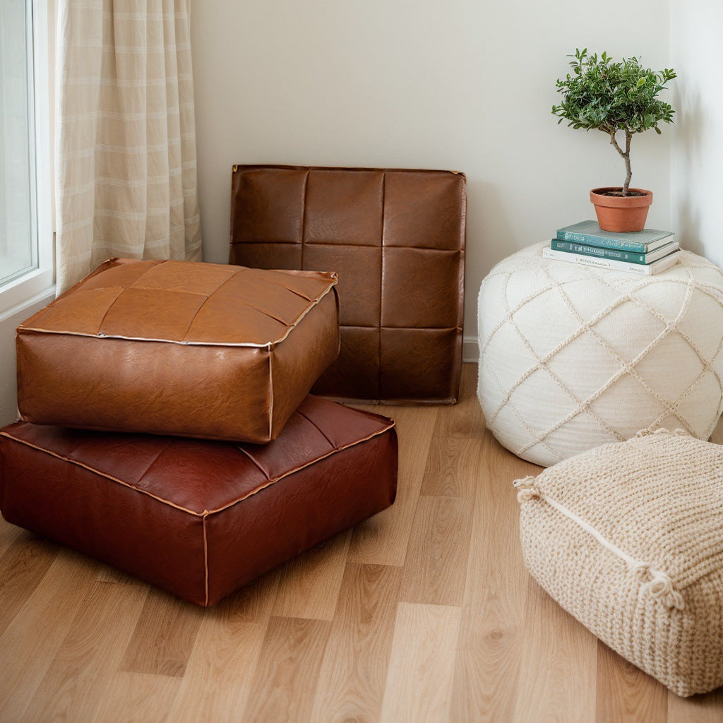 Storage seat pouf, 9-pattern