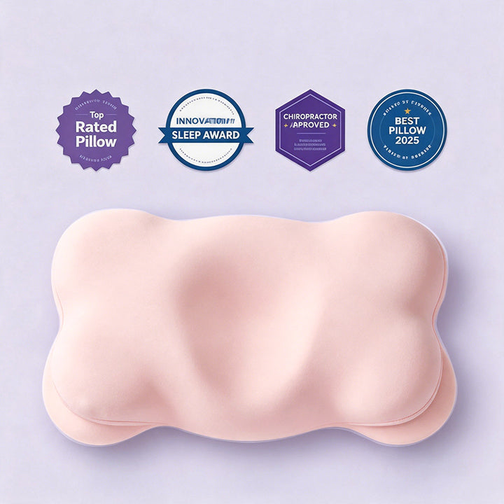 Cloud-shaped neck support pillow made of memory foam