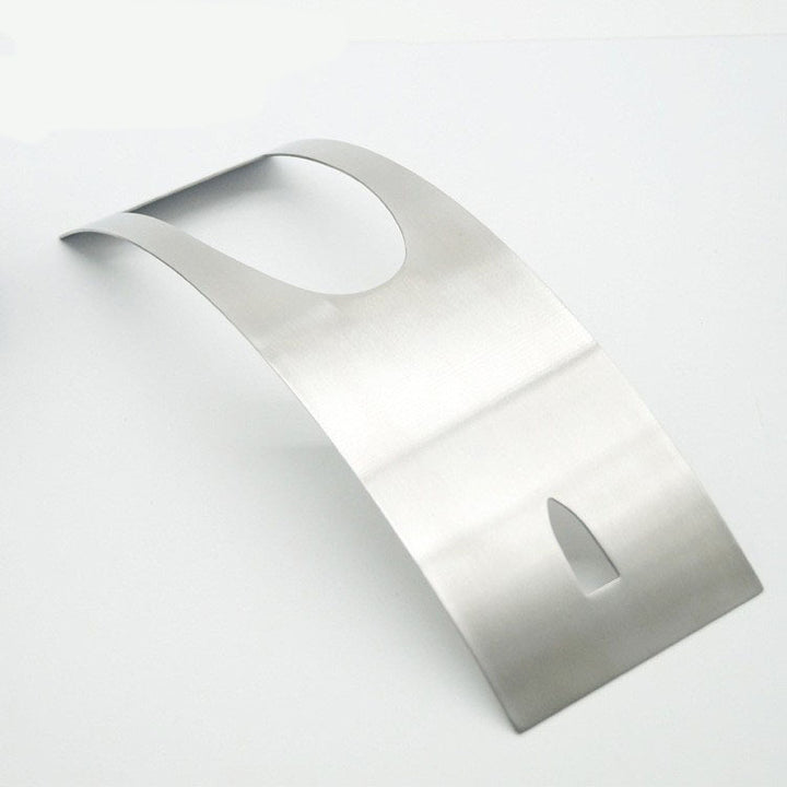 Stainless steel wine bottle holder, arc shape