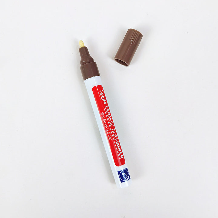 Grout pen for ceramic tiles in various colors