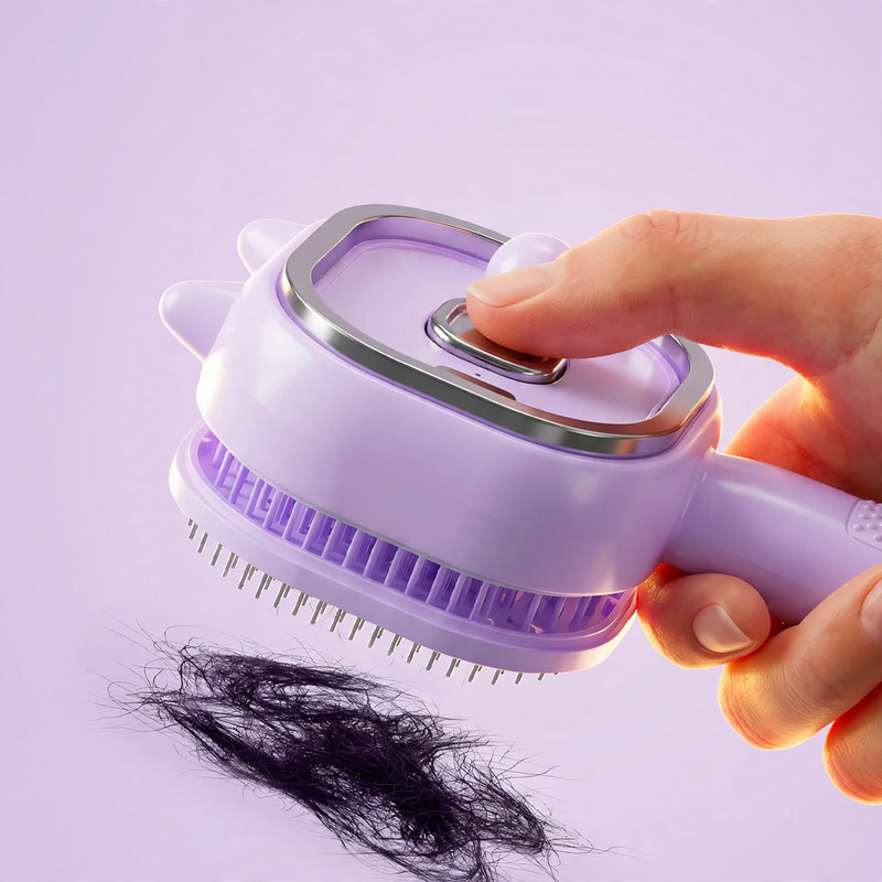 Electric massage brush with spray function