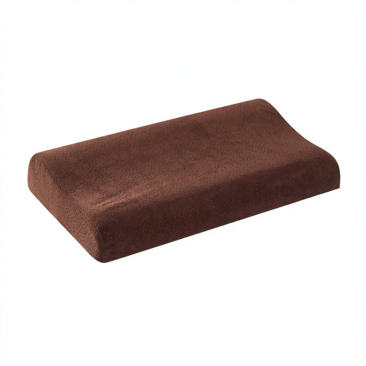Memory foam neck support pillow, wave shape
