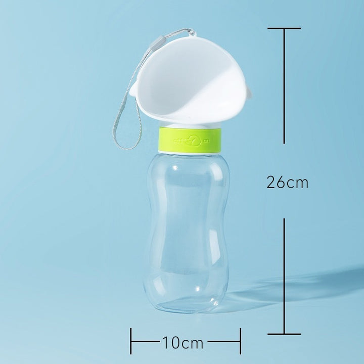 Portable water bottle for dogs and cats
