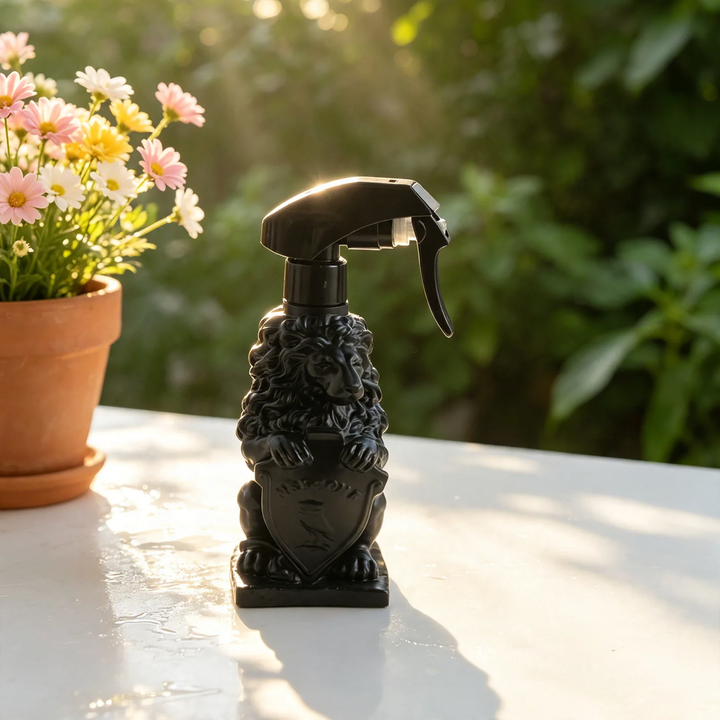 Decorative lion spray bottle for plants