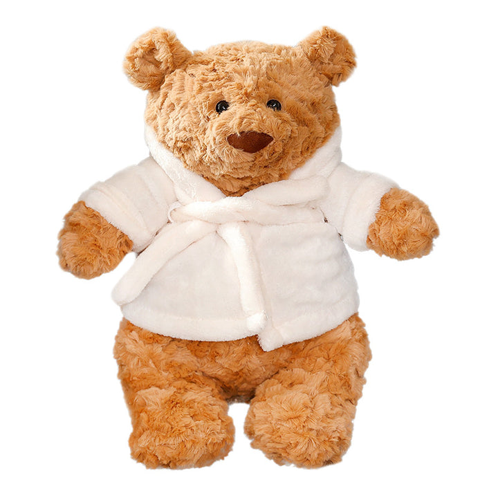 Plush teddy bear with pajamas, multiple sizes