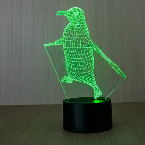 LED Night Light Penguin with Color Change and Touch Control