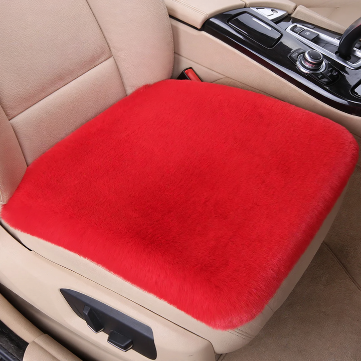Plush car seat cushion, winter version