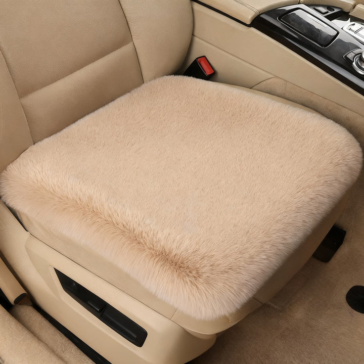 Plush car seat cushion, winter version