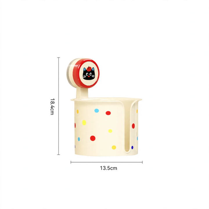 Suction Cup Paper Towel Holder, multicolored, wall-mounted