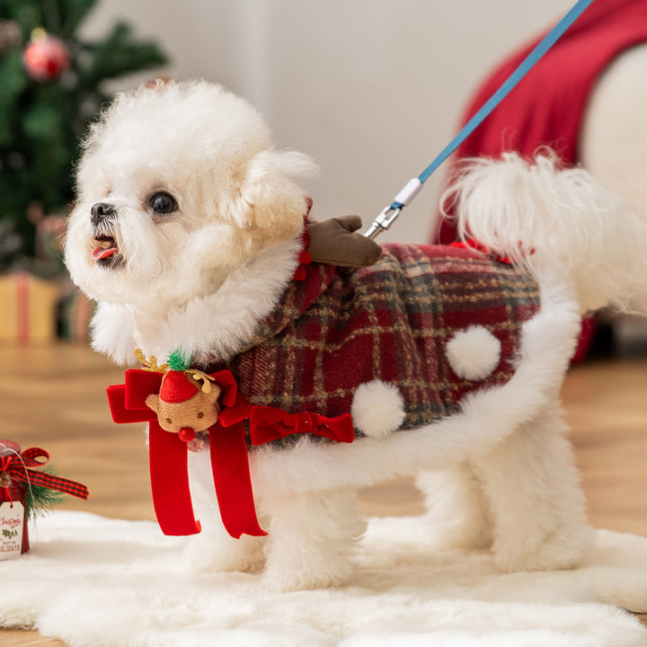 Padded cape vest for dogs and cats