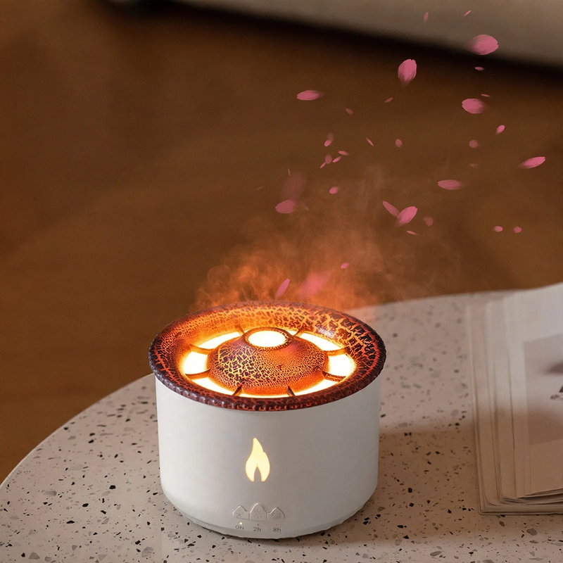 Ultrasonic diffuser with mist effect and aroma function