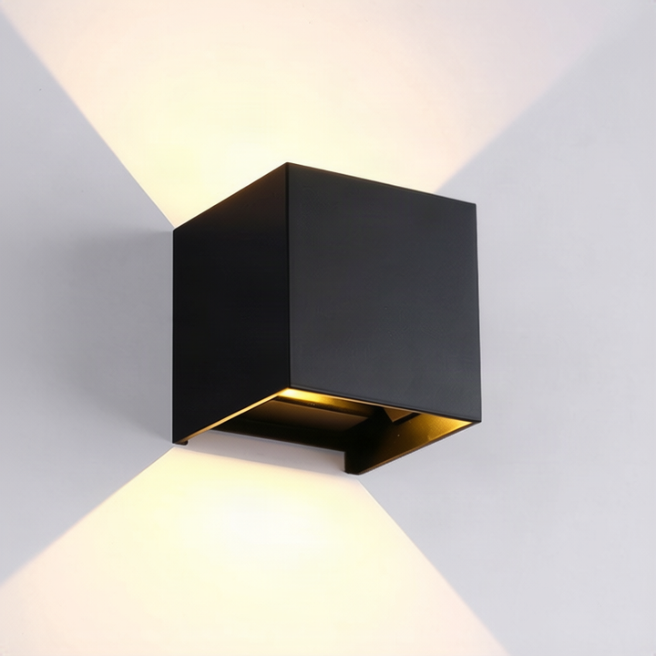 LED wall light, dimmable, with touch control