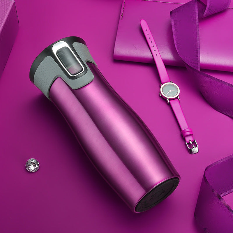 Double-walled stainless steel insulated mug