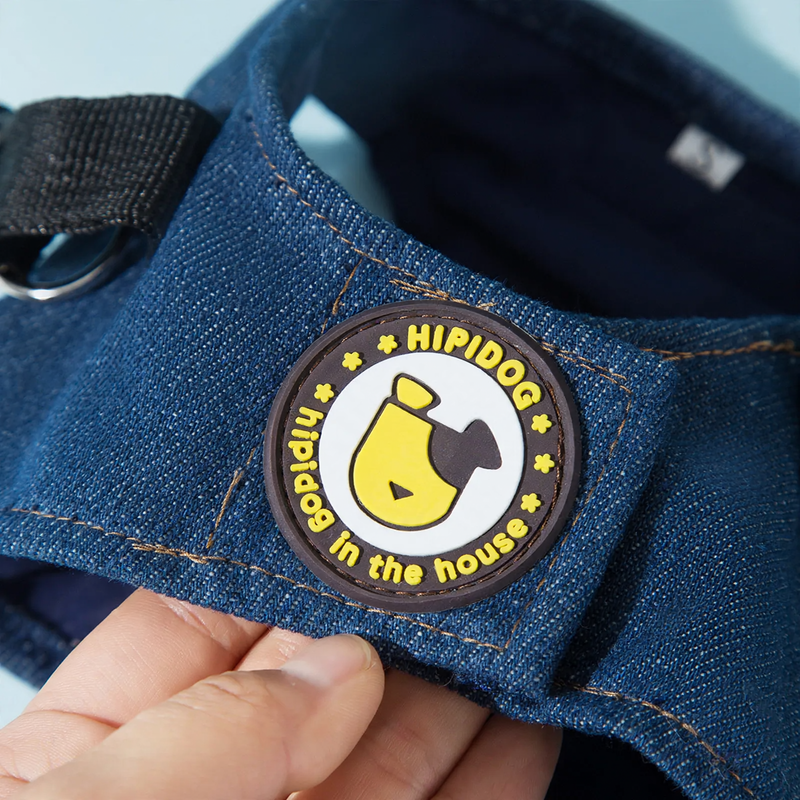 Dog harness Denim, small breeds
