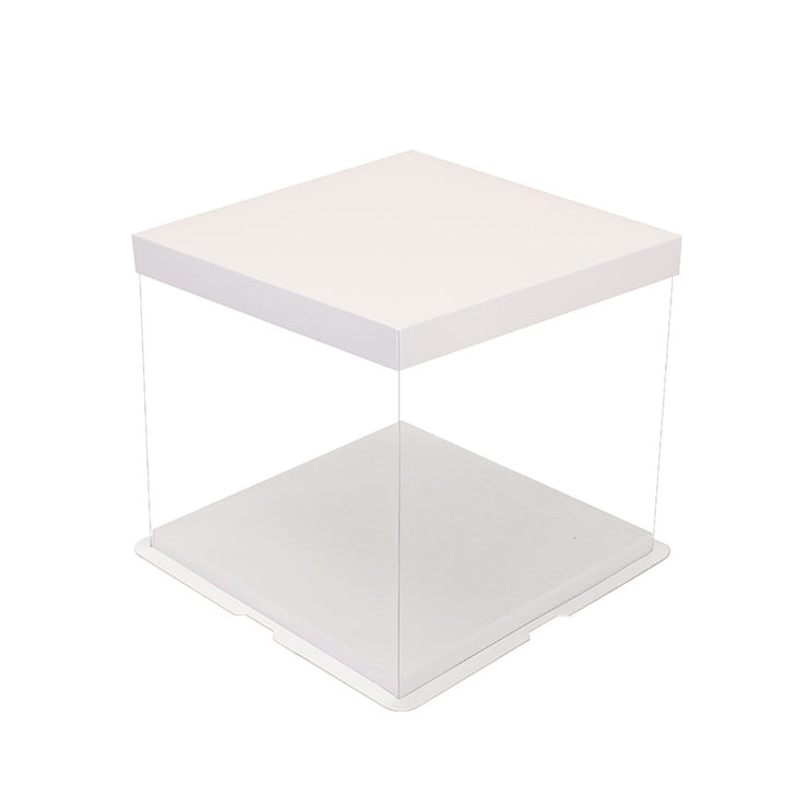 Transparent cake boxes, various sizes