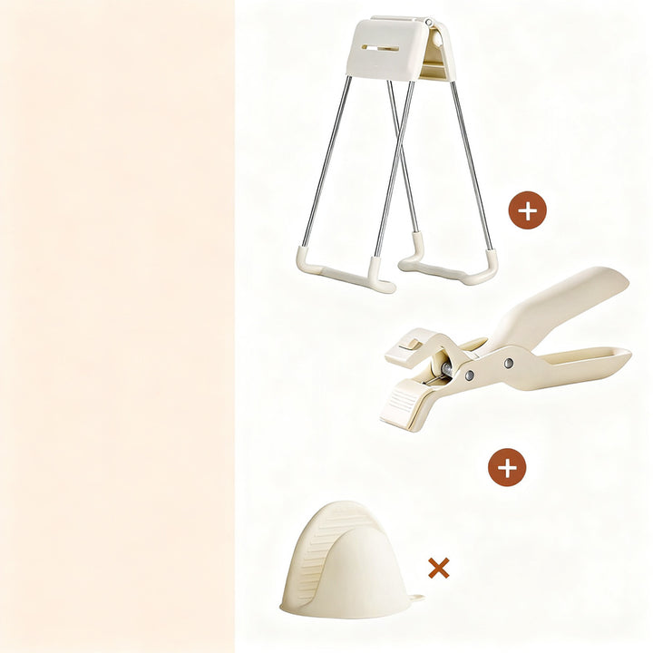 Heat protection tongs for bowls and plates