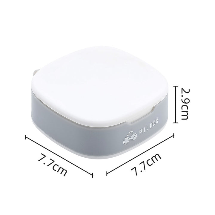 Pill organizer with compartments, portable