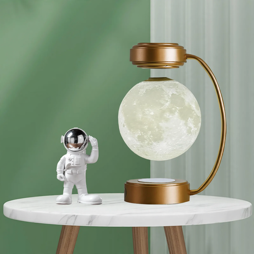 Magnetic floating light moon with LED