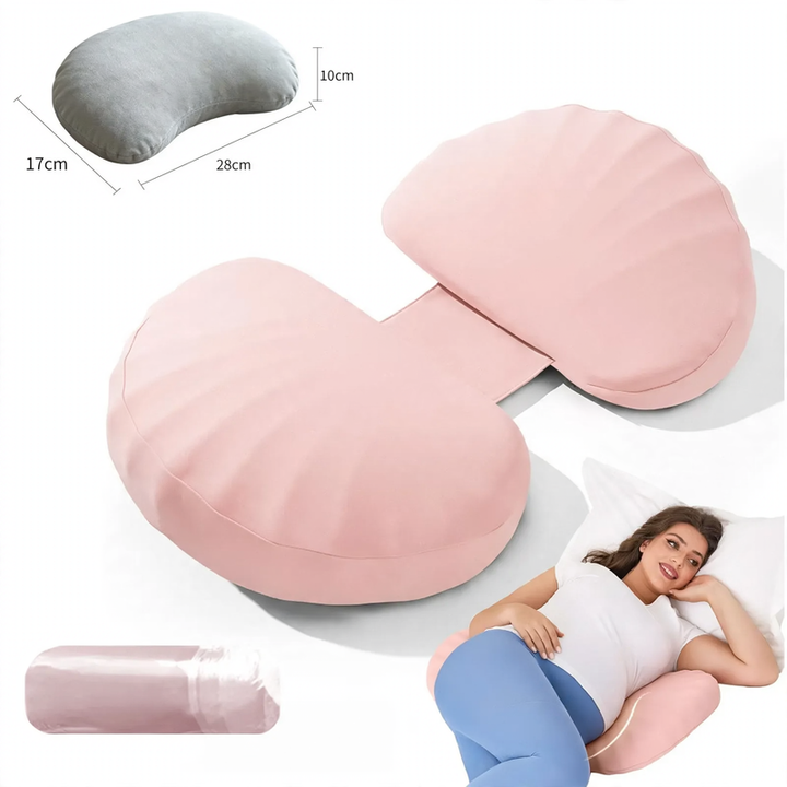 Pregnancy pillow with memory foam