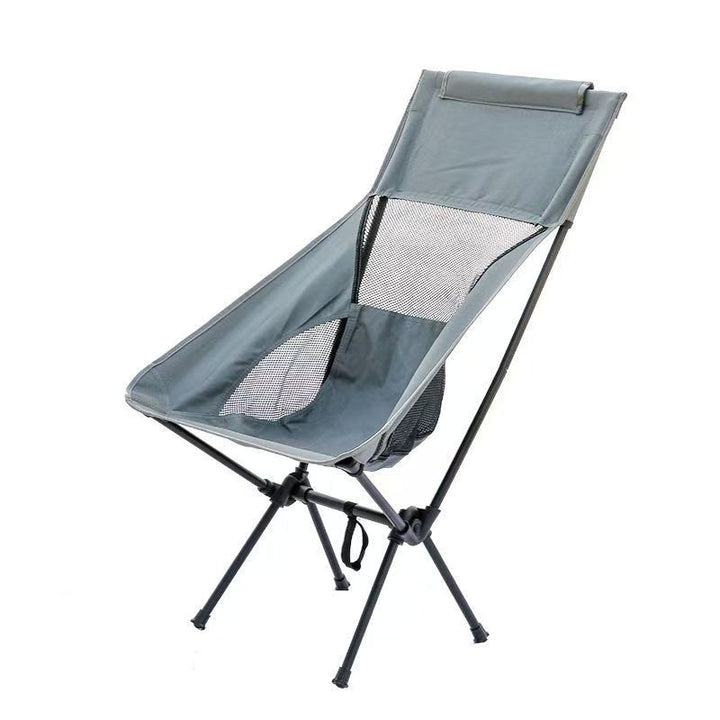 Light folding chair with backrest, carbon steel