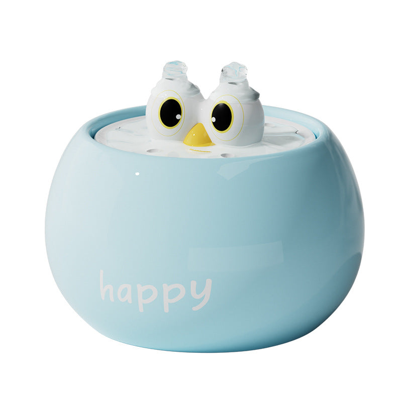 Ceramic drinking fountain for cats and dogs