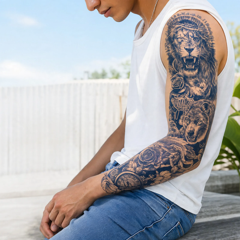 Temporary tattoo stickers, various designs