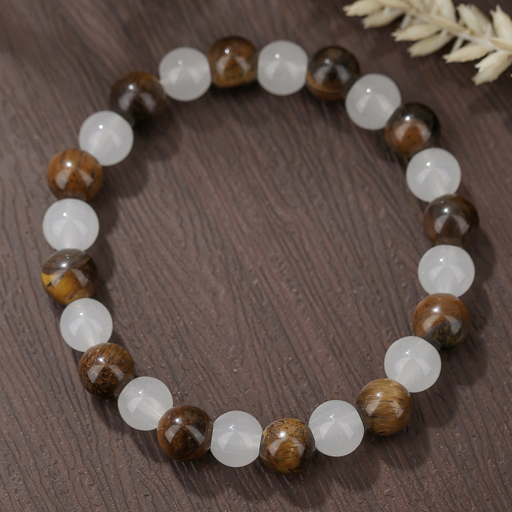 Beaded bracelet made of natural stones