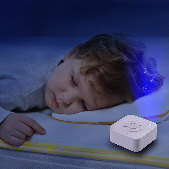 LED sleep companion with white noise and timer