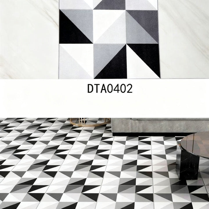 Self-adhesive PVC flooring with tile appearance