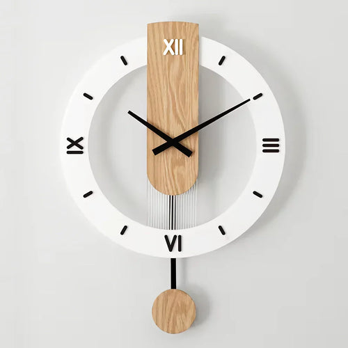 BowLift | Nordic Modern Solid Wood Wall Clock