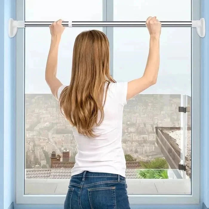 BowLift | Adjustable Drill-Free Rod – Stainless Steel Curtain Rod