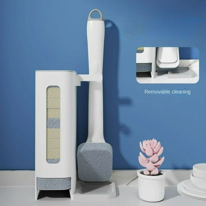 BowLift | Long Handle Disposable Kitchen Cleaning Brush Kit