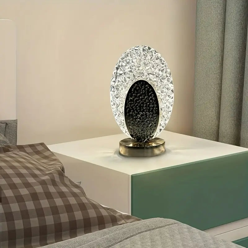BowLift | Modern & Luxury Peacock Table Lamp - CrystalGlow