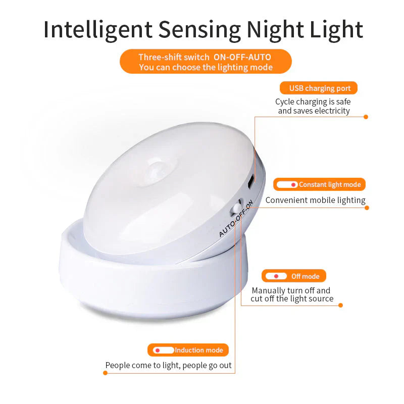 Elegant Motion Sensor Night Light Bowlift