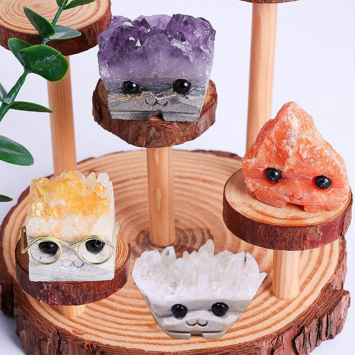 BowLift | Hand-Carved Natural Crystal Hedgehog