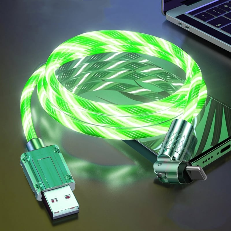 BowLift | Magnetic Charging Cable | 540° Rotating Connector | Fast Charge with LED Glow