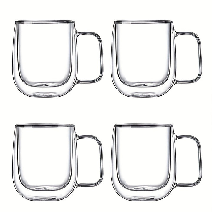 ThermoSip Double-Walled Glass Mug – Borosilicate Glass, Heat Resistant & Elegant | Bowlift
