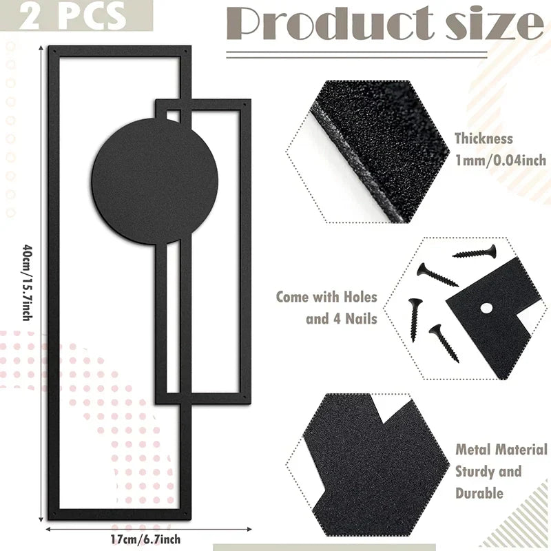 BowLift | Nordic Iron Silhouette Wall Hanging Set
