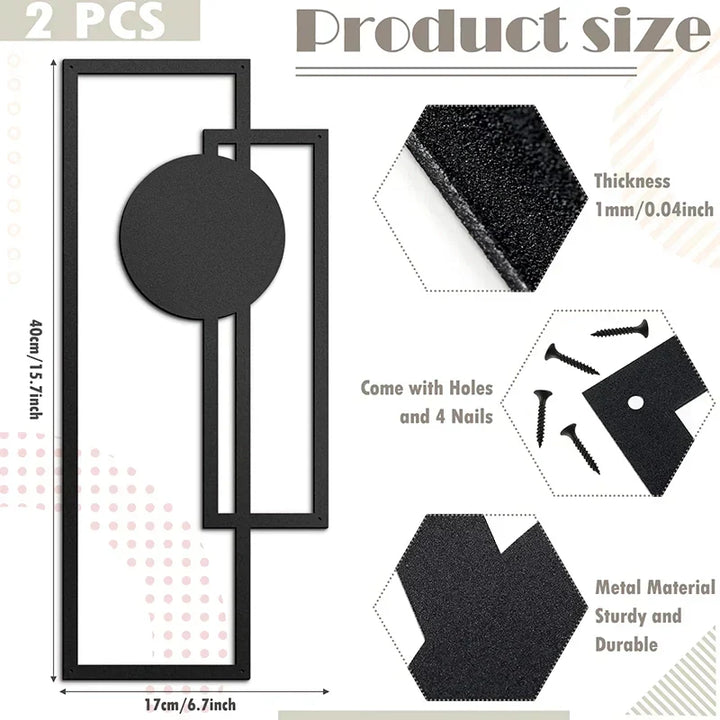 BowLift | Nordic Iron Silhouette Wall Hanging Set