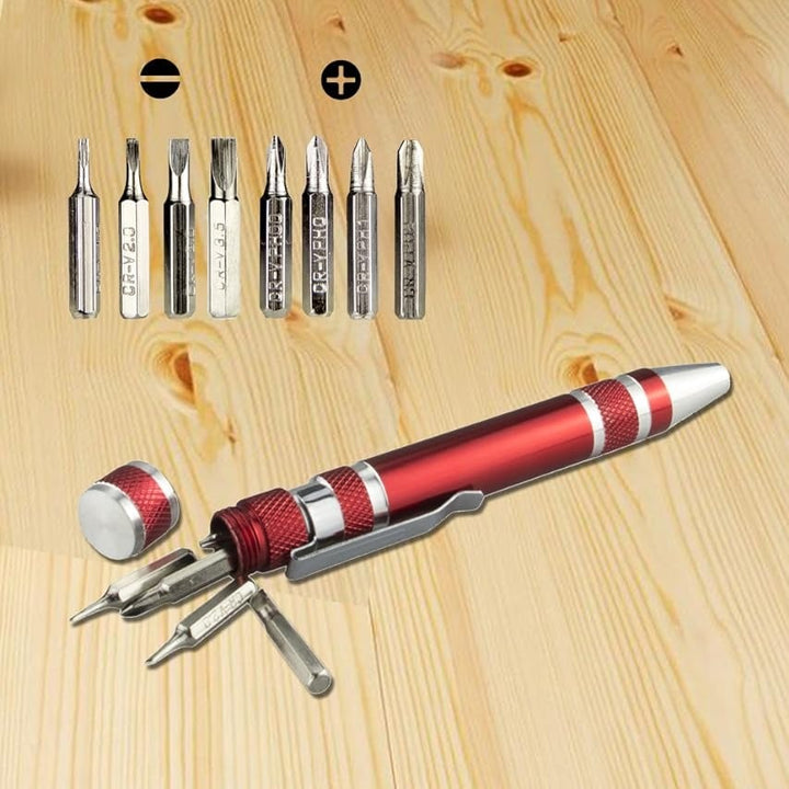 BowLift | Multi-Bit Mini Screwdriver – Compact Repair Tool Made of Aluminum Alloy