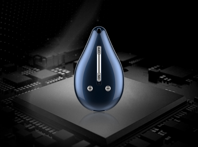 Keychain Voice Recorder with One-Button Control and 100-Hour Memory