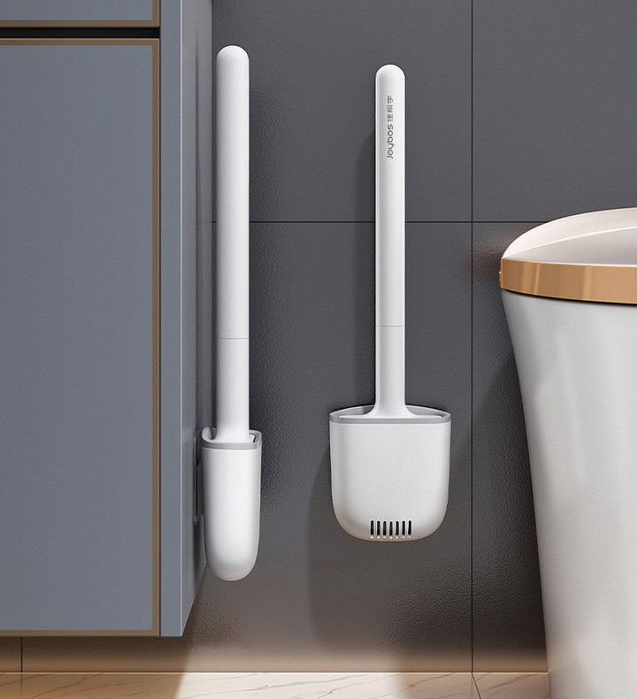 SiliClean – Antibacterial Wall Toilet Brush with Silicone Bowlift
