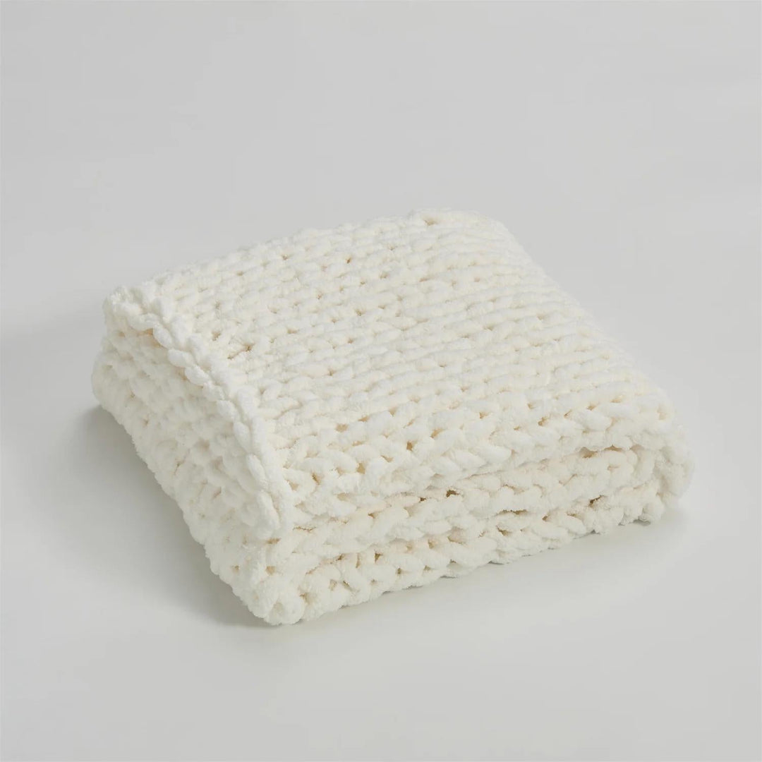 BowLift | Cozy Chenille Chunky Knit Blanket Throw