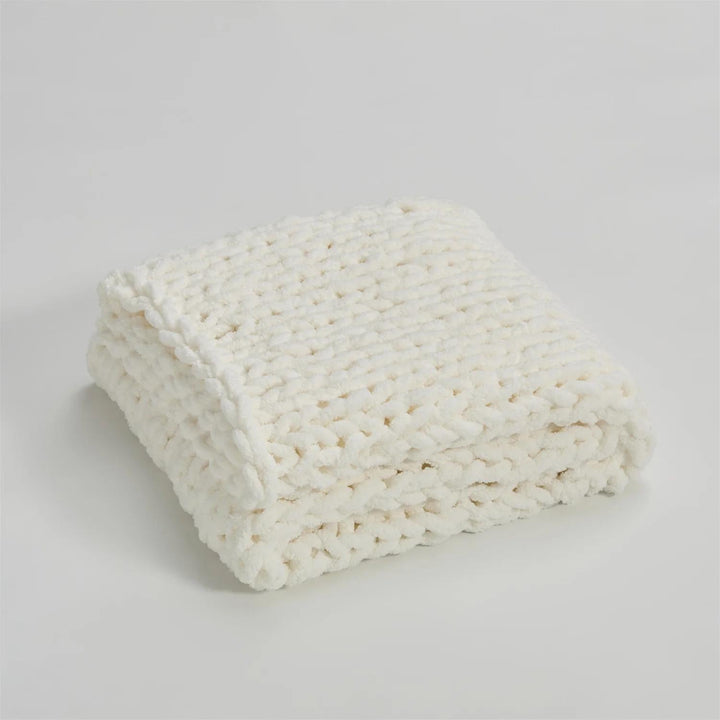 BowLift | Cozy Chenille Chunky Knit Blanket Throw
