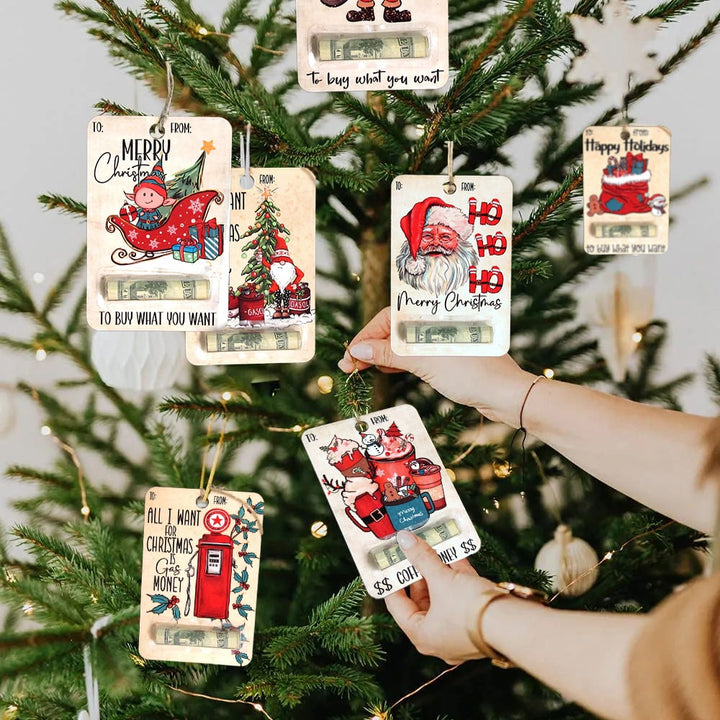 BowLift | Christmas Wooden Money Holder Ornament