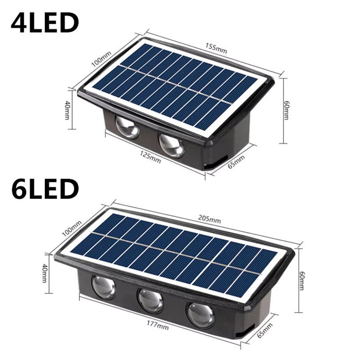 BowLift | Wall Light Outdoor Solar LED Warm White