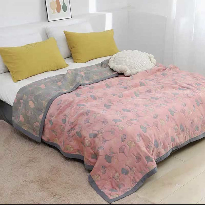 BowLift | LeafNest - Soft Cotton Bed Linen with Leaf Motif