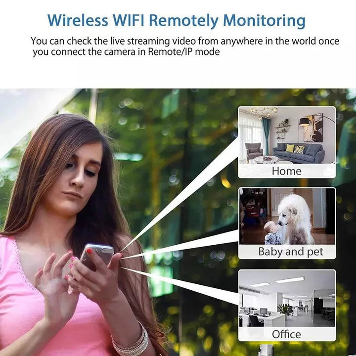 BowLift | Mini Wireless Spy Camera - Hidden CCTV, WiFi, Outdoor Security, Motion Detection