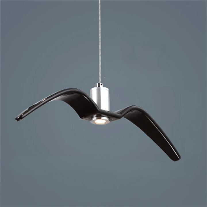 BowLift | Modern Hanging Lamp with Ambient Lighting for Living Room or Hall